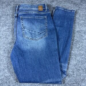 BKE Denim Mens MGW302 Medium Wash Skinny Jeans 36x31.5 Blue Stretch
